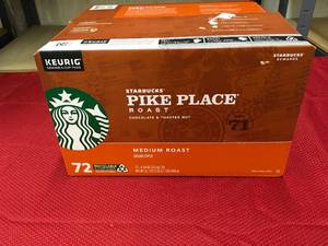 lot 528 image: Keurig Starbucks Pike Place Roast Medium Roast 72 K-Cup, Retail $36.99