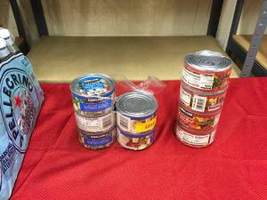 lot 533 image: Kirkland Signature Canned Chicken & Beef,Retail $21.48