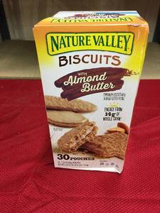 lot 538 image: Nature Valley Biscuits W Almond Butter, Retail $12.69