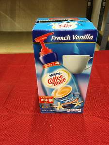 lot 560 image: Nestle Coffee Mate Cream French Vanilla,Retail $11.49