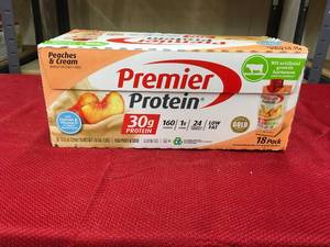 lot 575 image: Premier Protein Peach, Retail $26.99