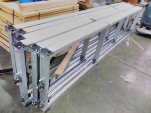 lot 3 image: Mechanical-Assist Carriage - Lot of (6) Rolling Shelf Carriages 12ft.
