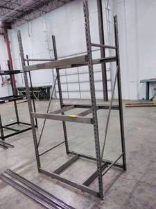 lot 9 image: Stand-Alone Shelving 26in. (8 Uprights)