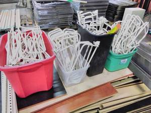 lot 23 image: Lot of (Approximately 90) Metal Sign Holders