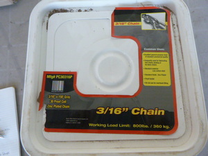 Gray 30 Proof Coil Zinc Plated Chain