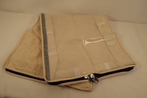 lot 6 image: Natural All Cotton Canvas Under-the-Bed Chest for Sweaters, Blankets or Clothing (Qty 4)