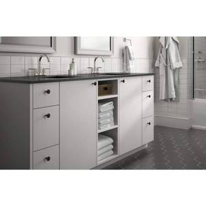 lot 16 image: Liberty 29mm Panache Kitchen Cabinet Hardware Knob, Dark Oil Rubbed Bronze (Qty 8)