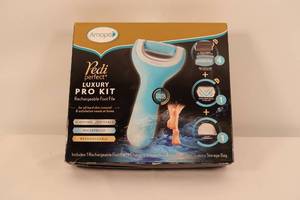 lot 18 image: Amope Pedi Perfect Wet & Dry Rechargeable Foot File  (Qty 2)