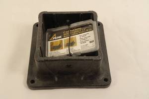 lot 29 image: Peak Products 4 in. x 4 in. Plastic Post Anchor (Qty 4)