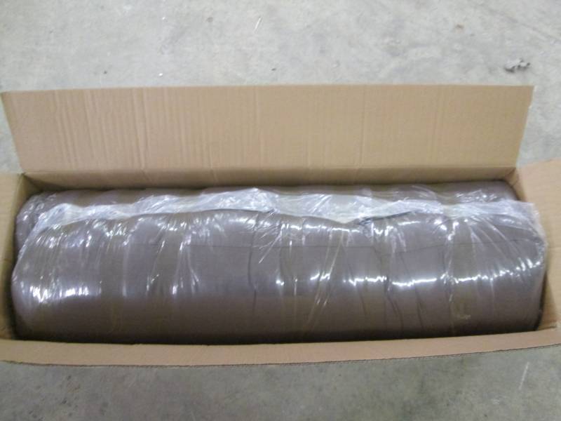 lot 399 image: Brand New Futon size mattress, plush cover Chocolate color
