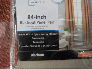 lot 32 image: 2 Panels 84 Blackout Panels Gromme...