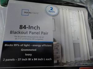 lot 37 image: 2 Panels 37 x 84 BlackOut Panels...
