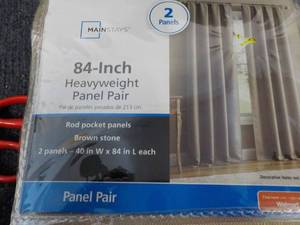 lot 40 image: 2 Panels Rod Pocket 84 Panels...