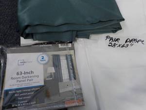 lot 44 image: 2 Pair 63 Drapes...