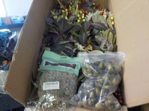 lot 62 image: Box of Artificial Flowers, 1 bag of...