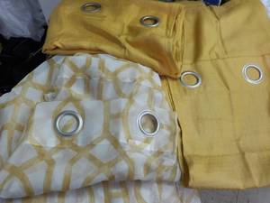 lot 71 image: Set of 4 - 27 x 84 Sheers and 2 - ...