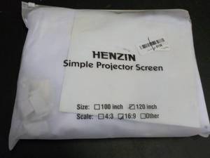lot 96 image: Henzin Simple Projector Screen 120...