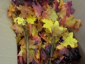 lot 104 image: Box of Maple Leaves and Halloween a...