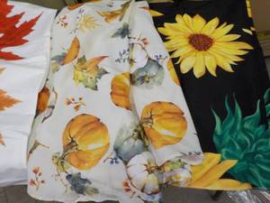 lot 124 image: Pillow Covers and Tablecloths...
