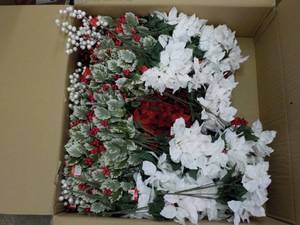 lot 132 image: Large Box of Xmas Dcor - huge mon...