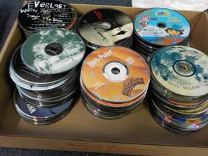 lot 161 image: 300 DVDs, CDs, Games and Audio Book...