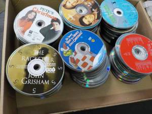 lot 162 image: 300 DVDs, CDs, Games and Audio Book...