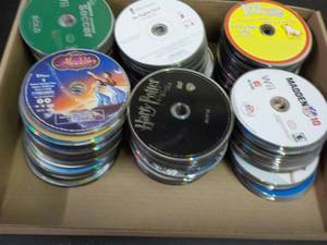 lot 163 image: 300 DVDs, CDs, Games and Audio Book...