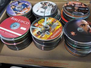 lot 164 image: 300 DVDs, CDs, Games and Audio Book...