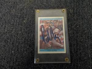lot 189 image: Redro Munuz Signed Baseball Card in...