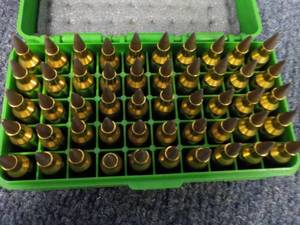 lot 207 image: Case of 50 Bullets cal. 22 - 250 40...
