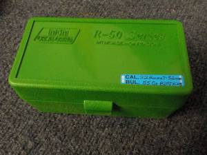 lot 236 image: Case of 50 Bullets Cal. 22 Hornet a...
