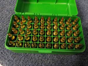 lot 239 image: Case of 50 Bullets Cal. 22-250 SP 5...