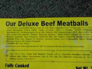 lot 250 image: 1 -6 lbs. Bag Our Deluxe Beef Meatb...