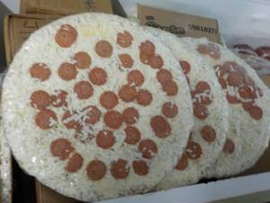 lot 262 image: 3 large Frozen Pepperoni Pizzas...