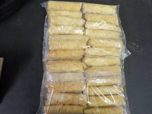 lot 265 image: 2 Bags of Frozen Egg Rolls...