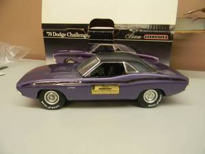 lot 9 image: 1970 DODGE CHALLENGER HEMI RT - PURPLE - BEAM DECANTER - GREAT COLLECTIBLE - SEE PICTURES