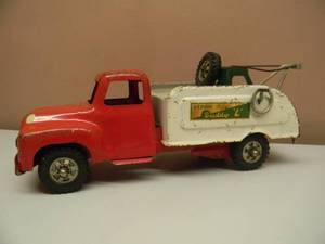 lot 22 image: Vintage Buddy L Repair It Tow Truck, Pressed Steel - AWESOME OLD PIECE - SEE PICTURES