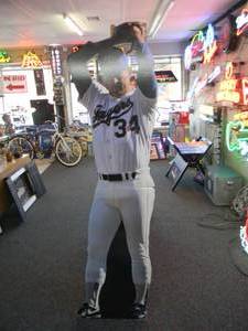 lot 33 image: VINTAGE NOLAN RYAN STANDING CARDBOARD DISPLAY - APPROX 6 4 TALL - SEE PICTURES