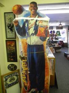 lot 36 image: VINTAGE DAVID ROBINSON, DORITOS STANDING CARDBOARD DISPLAY - APPROX 7 8 TALL - SEE PICTURES