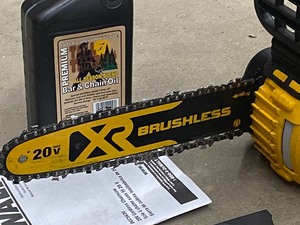 lot 22 image: DeWalt XR Brushless 20Volt Chainsaw