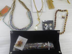 lot 96 image: Brand New 12 Piece Beaded and Crystal Necklace and Earrings  Lot See Photos