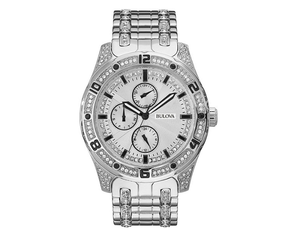 lot 10 image: Brand New Bulova Mens Crystal Watch