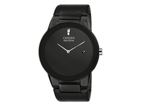 lot 16 image: Brand New Citizen Mens Black Axiom Eco-Drive Watch