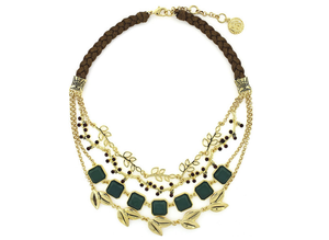 lot 155 image: Brand New Jessica Simpson Goldtone Multi-Row Necklace