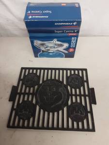 lot 47 image: Cast Iron Minnesota Gophers Logo Branding Griddle, Propane Cooker