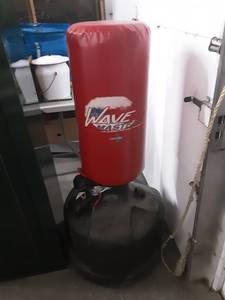 lot 51 image: Wavemaster Kick Boxing Trainer, Pair Of Boxing Gloves
