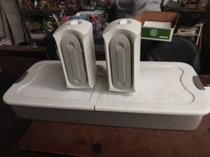 lot 54 image: Tub With Hinged Lid, 2-True Air Fans
