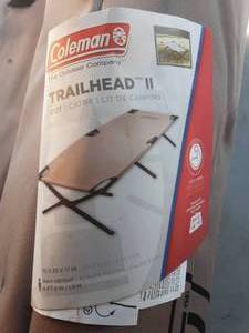 lot 57 image: Coleman Trailhead 2 Cot