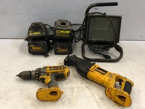 lot 21 image: DeWalt Cordless Tools & Halogen Work-Light