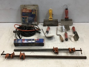 lot 41 image: Assorted Hand Tools, Bar Clamps, Etc